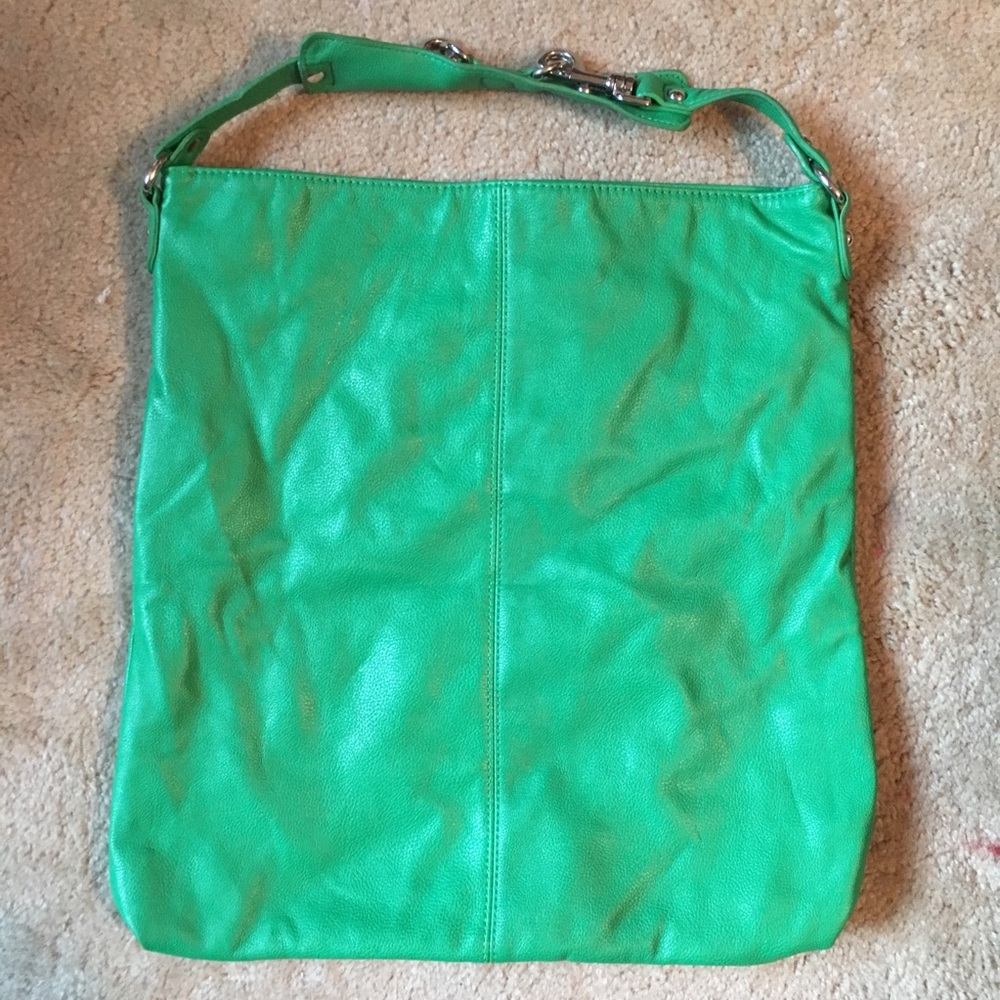 Express boho bag, emerald green